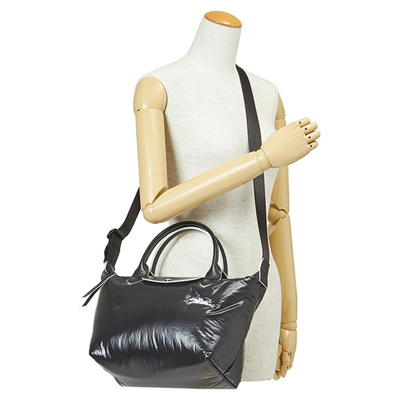 Longchamp Le Pliage Alpen TOP-HANDLE S Handbag Black - Picture 6 of 9